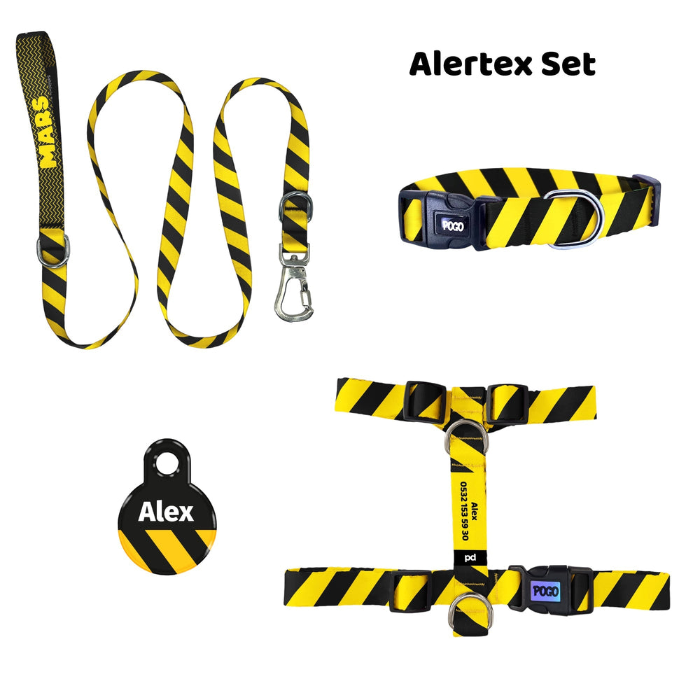 Alertex | Tasma ve Künye Seti - Evcil hayvanlar için mükemmel bir ürün.
