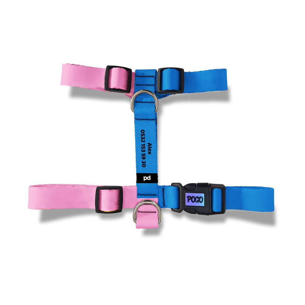 Blue Pink | Köpek Göğüs Tasması - Evcil hayvanlar için mükemmel bir ürün.