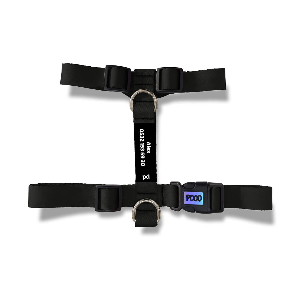 Black | Köpek Göğüs Tasması - Evcil hayvanlar için mükemmel bir ürün.