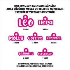 Pink | Name Shaped ID Tag