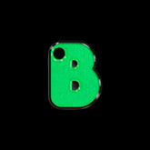 B Harfi Rounded Lumi | İsimlik