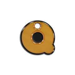 Q Harfi Rounded Bal Metalik | ID Tag