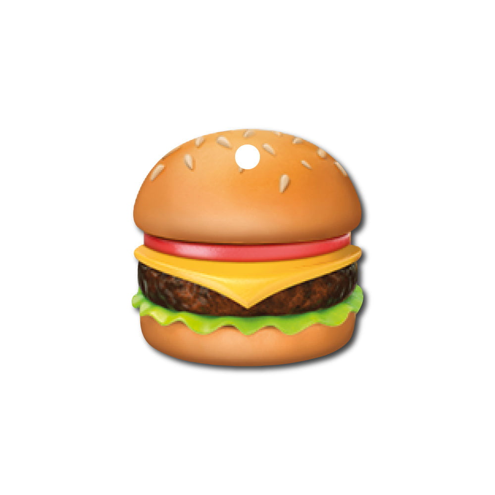 Hamburger Emoji | Kedi ve Köpek İsimlik - Evcil hayvanlar için mükemmel bir ürün.