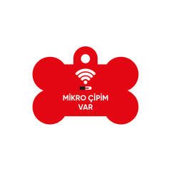 Mikro Çipim Var Kırmızı Kemik TF TagsForever