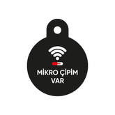 Mikro Çipim Var Siyah Yuvarlak TF TagsForever