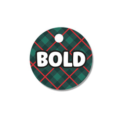 New Year Plaid | ID Tag