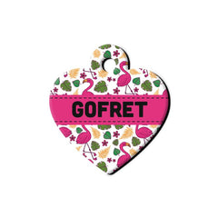 Flamingo Desenli Kalp TFX TagsForever