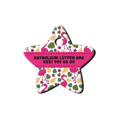 Flamingo Desenli Yıldız TFX TagsForever