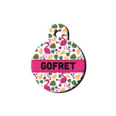 Flamingo Desenli Yuvarlak TFX TagsForever