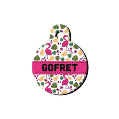 Flamingo Desenli Yuvarlak TFX TagsForever