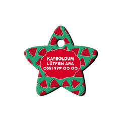 Karpuz Desenli Yıldız TFX TagsForever