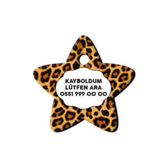 Leopar Desenli Yıldız TFX TagsForever
