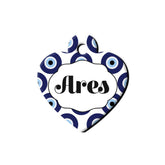 Nazar Boncuğu Desenli Kalp TFX TagsForever