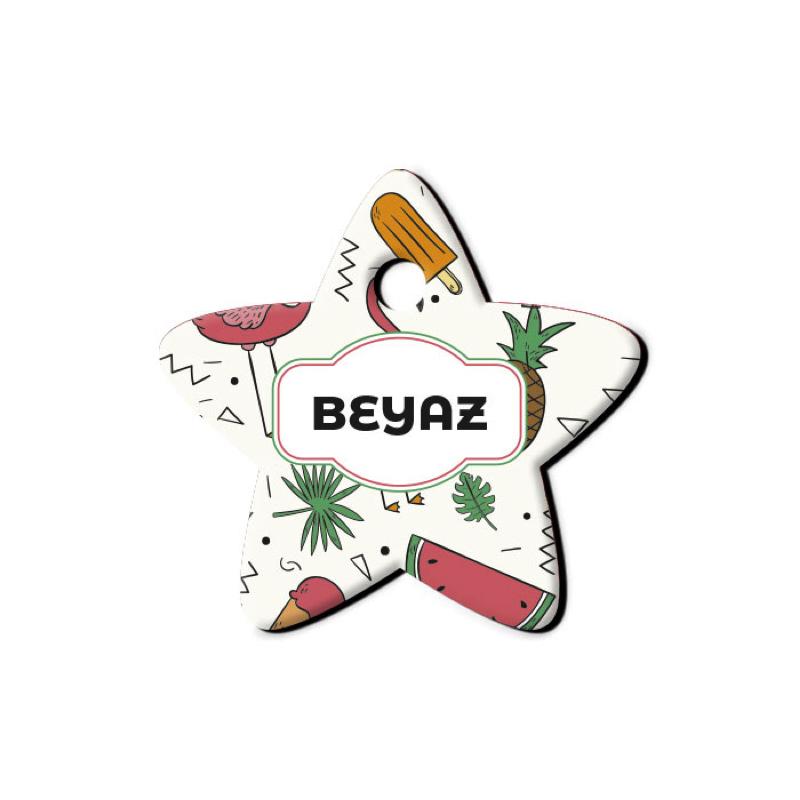 Flamingo Summer Desenli Yıldız TFX TagsForever