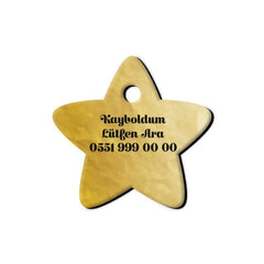 Altın Desenli 2 Yıldız | Kedi Köpek İsimlik