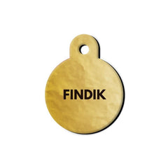 Altın Desenli 2 Yuvarlak | Kedi Köpek İsimlik - Evcil hayvanlar için mükemmel bir ürün.