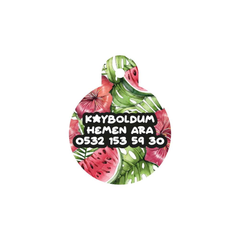 Çiçek Karpuz Yuvarlak | Kedi Köpek İsimlik