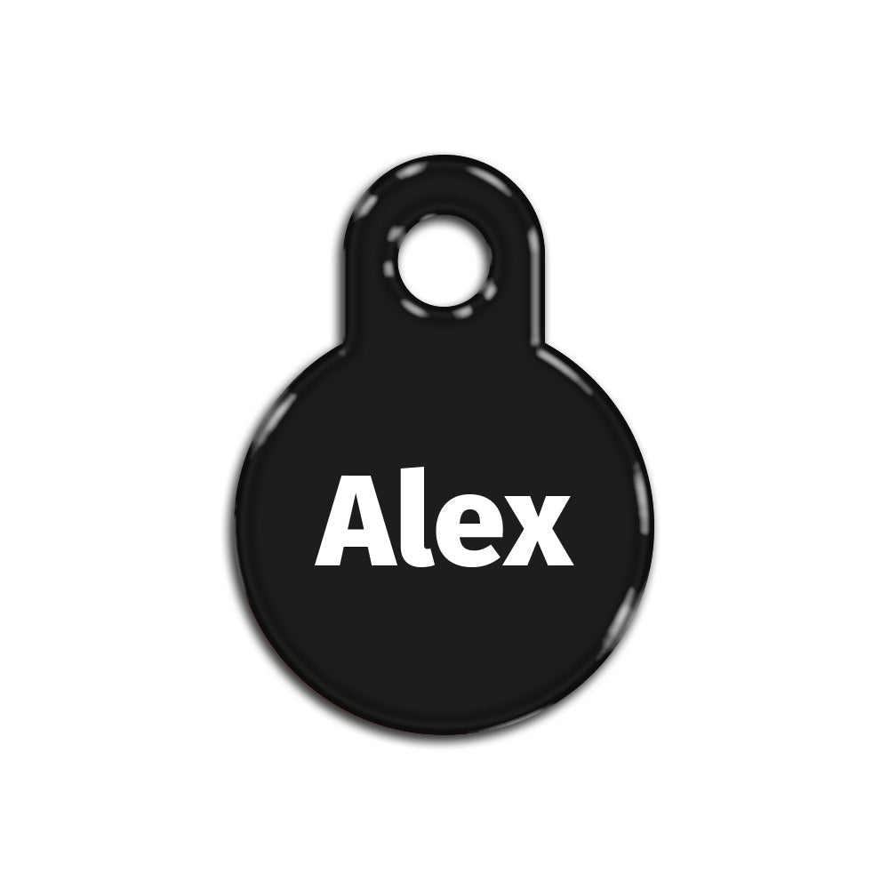 Black Yuvarlak | Kedi Köpek İsimlik - Evcil hayvanlar için mükemmel bir ürün.