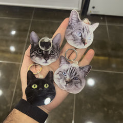 Vesikalık Koca Kafalar | Akrilik Anahtarlık - Evcil hayvanlar için mükemmel bir ürün.