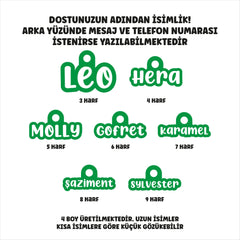 Green | Name Shaped ID Tag