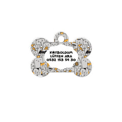 Kediler Desenli Kemik | Kedi Köpek İsimlik