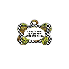 Ananas Zig Zag Desenli Kemik | Kedi Köpek İsimlik