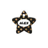 Altın Yıldız Desenli Yıldız | Kedi Köpek İsimlik - Evcil hayvanlar için mükemmel bir ürün.