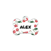 Kiraz Desenli Kemik | Kedi Köpek İsimlik - Evcil hayvanlar için mükemmel bir ürün.