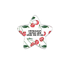 Kiraz Desenli Yıldız | Kedi Köpek İsimlik