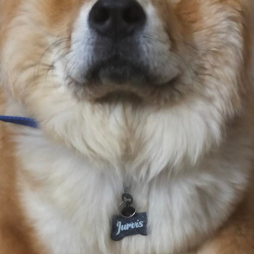 Gri Glitter Kemik | İsimlik