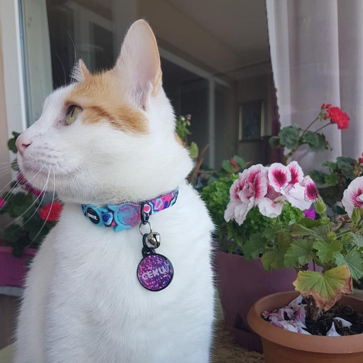 Mor Hologram Yuvarlak | İsimlik