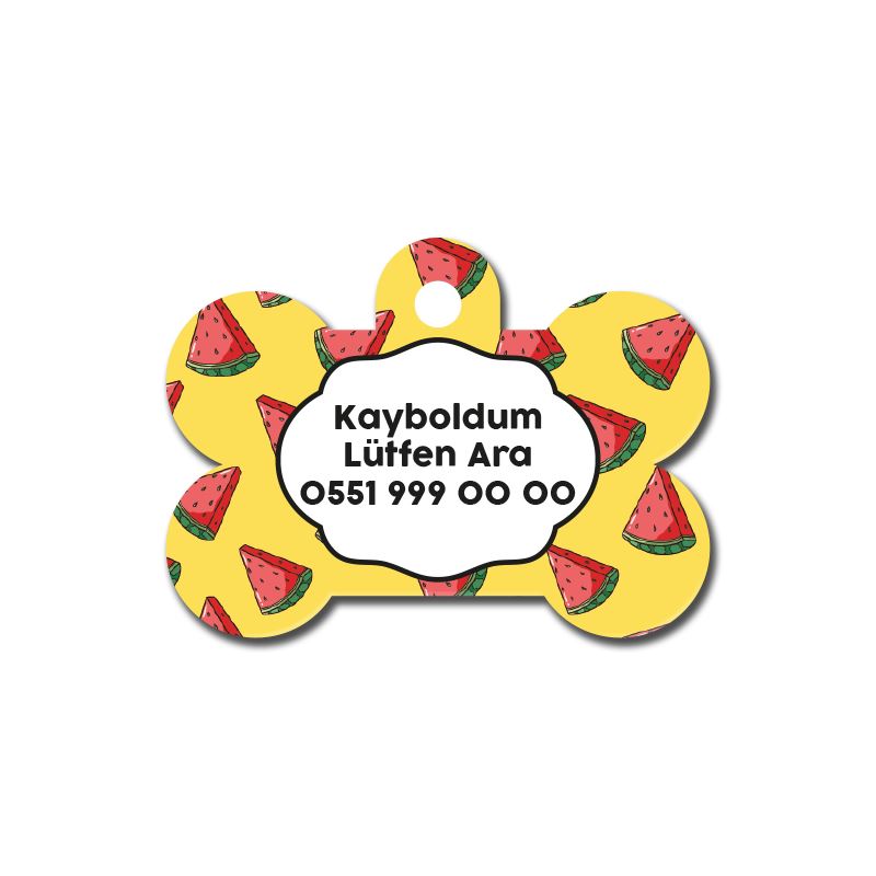 Karpuz 2 Desenli Kemik TFX TagsForever