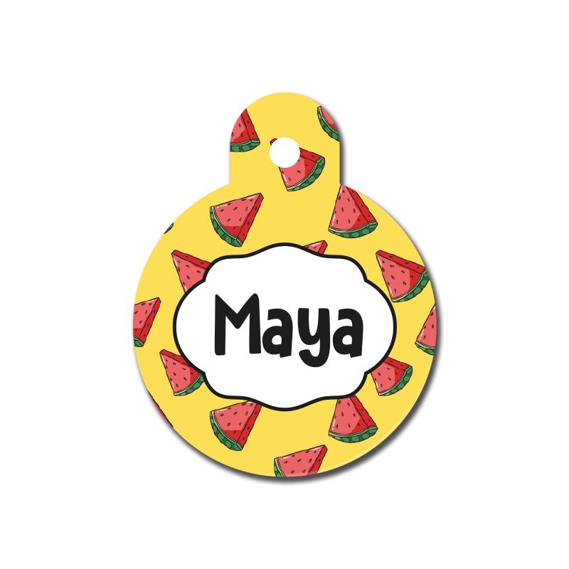 Karpuz 2 Desenli Yuvarlak TFX TagsForever