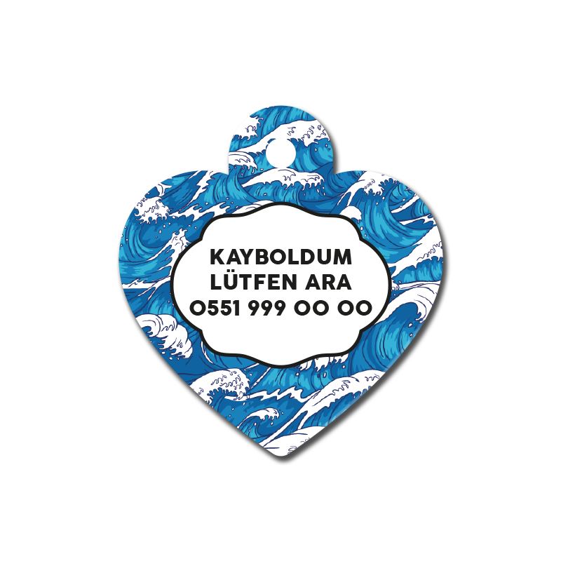 Dalga Desenli Kalp TFX TagsForever