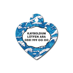 Dalga Desenli Kalp TFX TagsForever