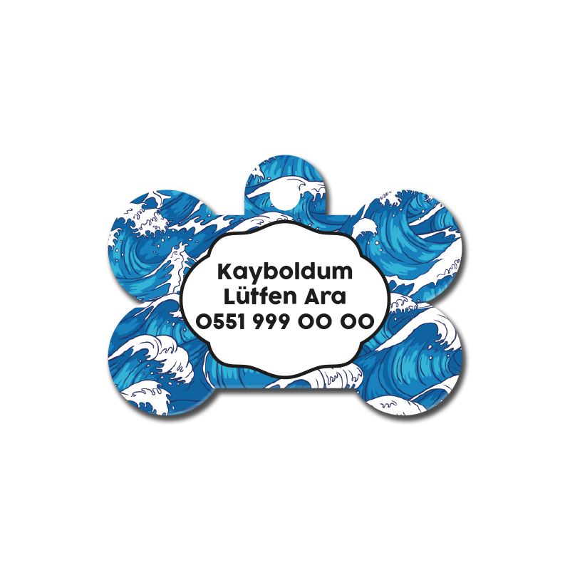 Dalga Desenli Kemik TFX TagsForever