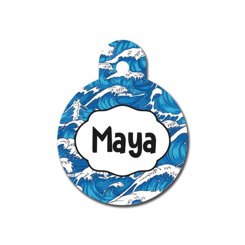 Dalga Desenli Yuvarlak TFX TagsForever