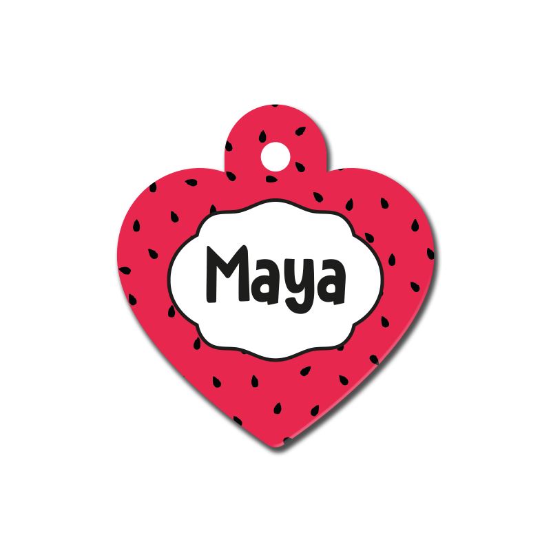 Karpuz Çekirdeği Desenli Kalp TFX TagsForever
