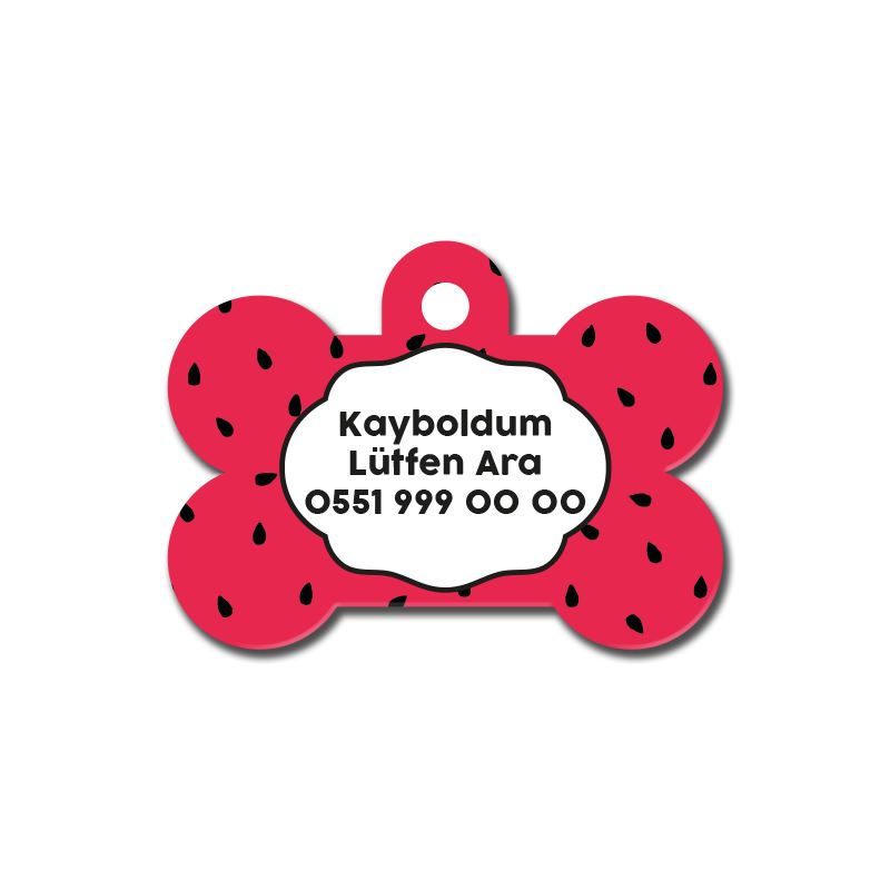 Karpuz Çekirdeği Desenli Kemik TFX TagsForever