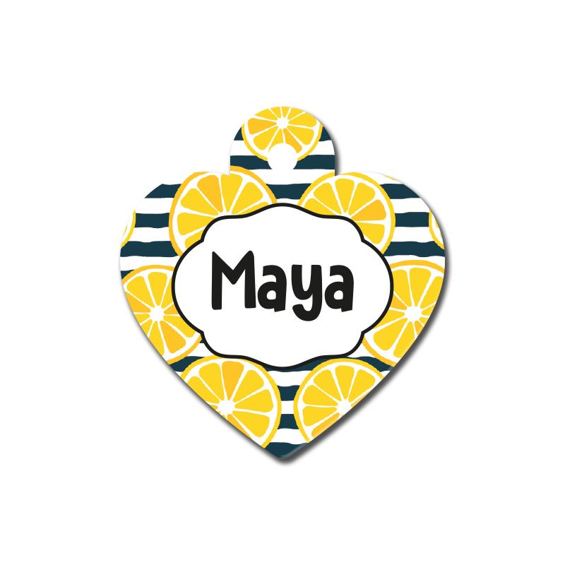 Limon Desenli Kalp TFX TagsForever