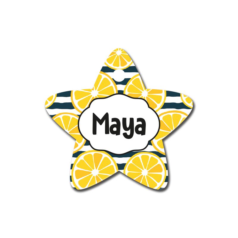 Limon Desenli Yıldız TFX TagsForever