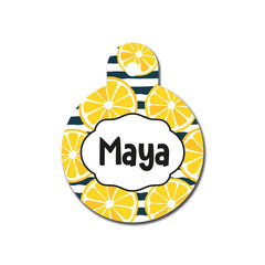 Limon Desenli Yuvarlak TFX TagsForever