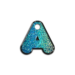 A Harfi Rounded Mavi Holo | İsimlik