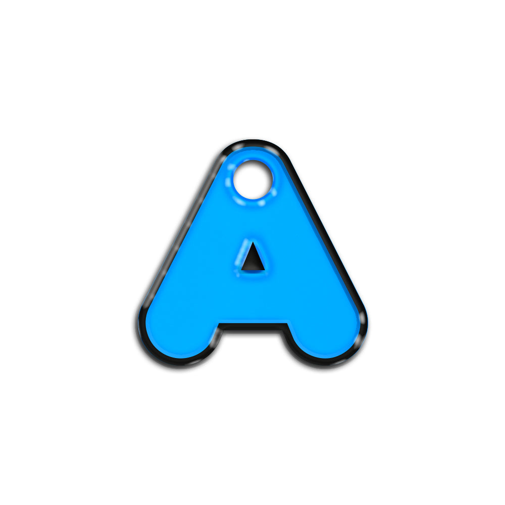 A Harfi Rounded Blue Neon | ID Tag