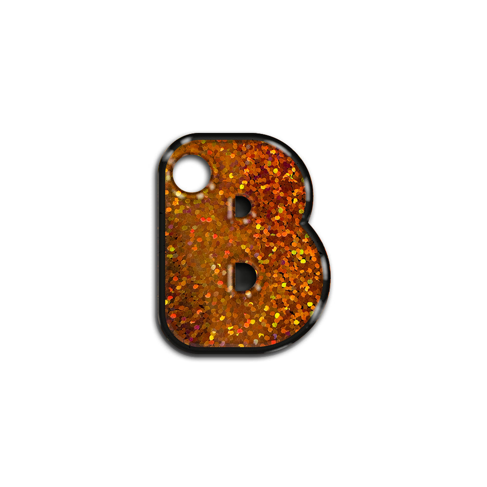 B Harfi Rounded Bakır Holo | İsimlik