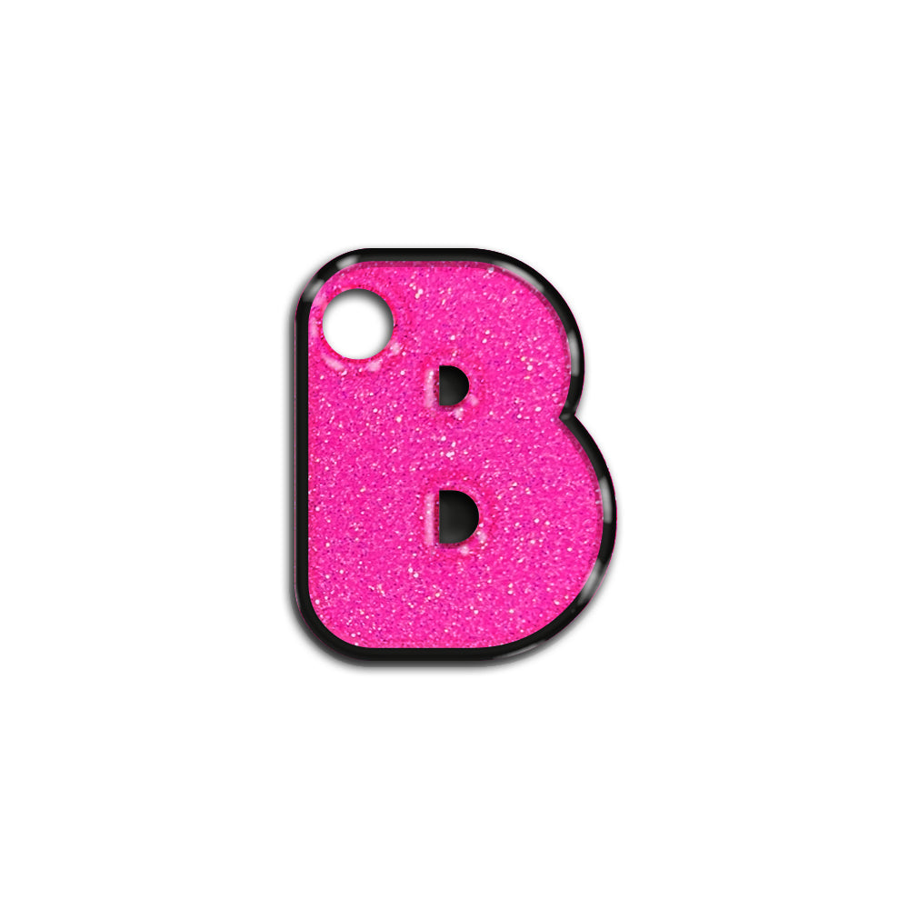B Harfi Rounded Barbie Pink | İsimlik