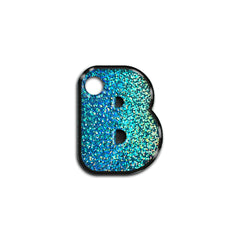 B Harfi Rounded Mavi Holo | İsimlik