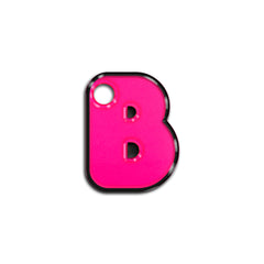 B Harfi Rounded Pink Neon | ID Tag
