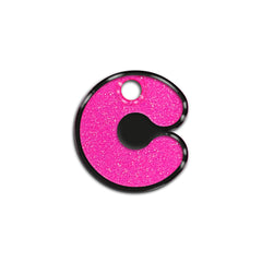 C Harfi Rounded Barbie Pink | İsimlik