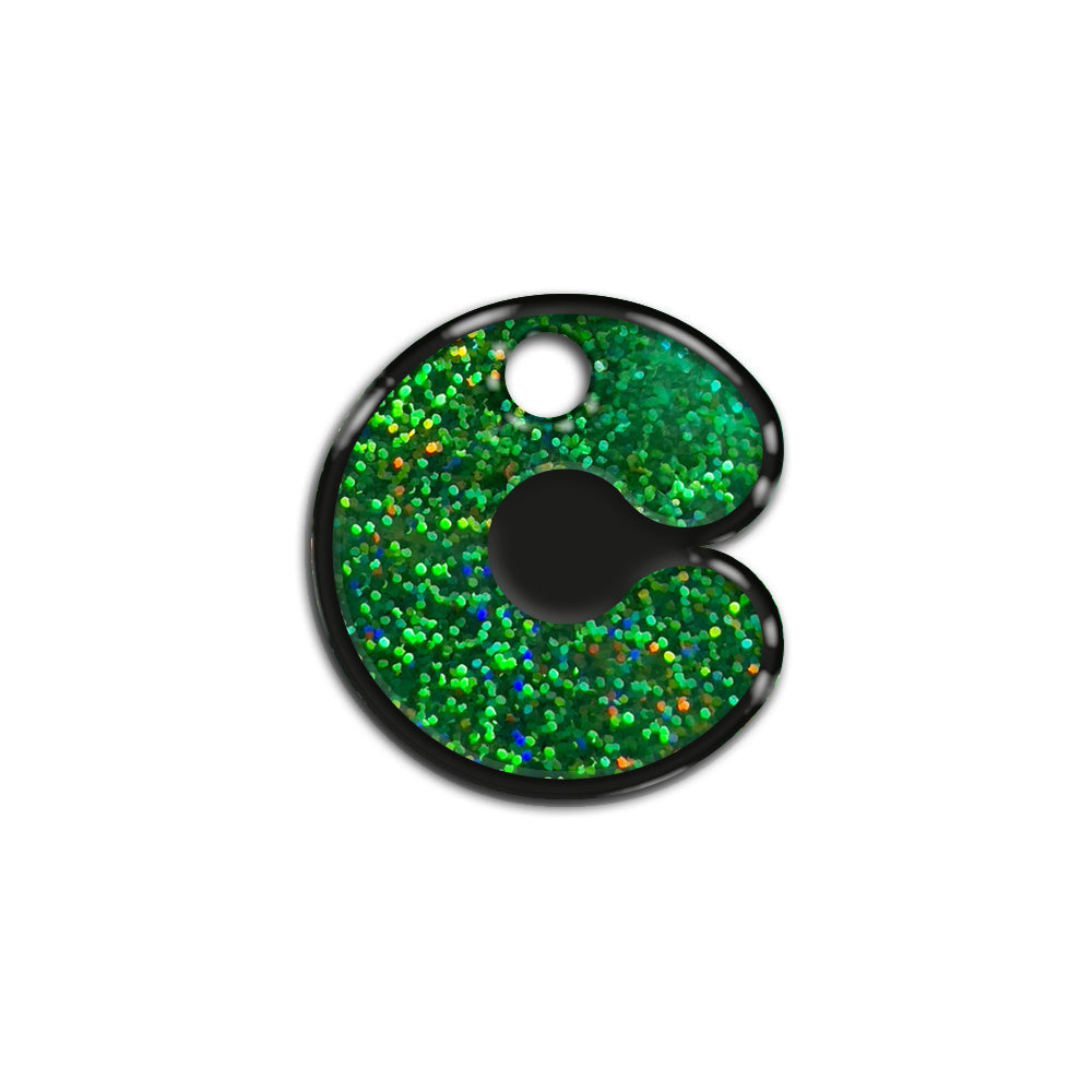 C Harfi Rounded Green Holo | ID Tag
